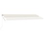 Toldo de pie retráctil manual crema 500x350 cm de vidaXL, Toldos - Ref: Foro24-3069657, Precio: 532,94 €, Descuento: %