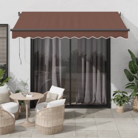 Toldo retráctil automático marrón 350x250 cm de , Toldos - Ref: Foro24-3310206, Precio: 420,02 €, Descuento: %