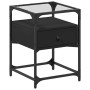 Mesita de noche madera de ingeniería negra 40x40x55 cm de , Mesitas de noche - Ref: Foro24-846074, Precio: 63,33 €, Descuento: %