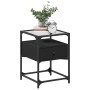 Mesita de noche madera de ingeniería negra 40x40x55 cm de , Mesitas de noche - Ref: Foro24-846074, Precio: 63,33 €, Descuento: %