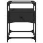 Mesita de noche madera de ingeniería negra 40x40x55 cm de , Mesitas de noche - Ref: Foro24-846074, Precio: 63,33 €, Descuento: %