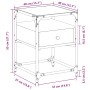 Mesita de noche madera de ingeniería negra 40x40x55 cm de , Mesitas de noche - Ref: Foro24-846074, Precio: 63,33 €, Descuento: %