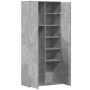Aparador alto madera de ingeniería gris hormigón 80x35x180 cm de , Taquillas y armarios de almacenamiento - Ref: Foro24-32766...