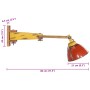 Lámpara de pared 25 W E27 multicolor de , Lámparas - Ref: Foro24-371913, Precio: 58,09 €, Descuento: %
