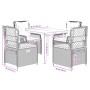 Set comedor de jardín 5 pzas con cojines ratán sintético beige de , Conjuntos de jardín - Ref: Foro24-3263014, Precio: 497,47...