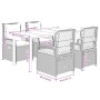 Set comedor de jardín 5 pzas con cojines ratán sintético beige de , Conjuntos de jardín - Ref: Foro24-3263023, Precio: 535,86...