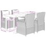 Set comedor de jardín 5 pzas con cojines ratán sintético beige de , Conjuntos de jardín - Ref: Foro24-3262878, Precio: 563,81...