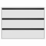 Cajonera de esquina madera de ingeniería blanca 80x41x58 cm de , Cajoneras - Ref: Foro24-852852, Precio: 145,95 €, Descuento: %