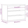 Cajonera de esquina madera de ingeniería blanca 80x41x58 cm de , Cajoneras - Ref: Foro24-852852, Precio: 145,95 €, Descuento: %