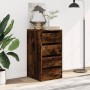 Cajonera de esquina madera ingeniería roble ahumado 40x41x76 cm de , Cajoneras - Ref: Foro24-852865, Precio: 92,14 €, Descuen...