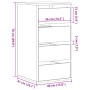 Cajonera de esquina madera ingeniería marrón roble 40x41x76 cm de , Cajoneras - Ref: Foro24-852867, Precio: 95,00 €, Descuent...