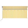 Toldo automático persiana LED sensor viento amarillo 3,5x2,5 m de , Toldos - Ref: Foro24-3069413, Precio: 540,36 €, Descuento: %