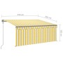 Toldo automático persiana LED sensor viento amarillo 3,5x2,5 m de , Toldos - Ref: Foro24-3069413, Precio: 540,36 €, Descuento: %