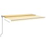 Toldo automático LED sensor de viento amarillo blanco 500x350cm de , Toldos - Ref: Foro24-3069233, Precio: 745,81 €, Descuent...