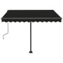 Toldo de pie retráctil manual gris antracita 300x250 cm de vidaXL, Toldos - Ref: Foro24-3069699, Precio: 360,37 €, Descuento: %