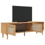 Mueble de TV SENJA aspecto ratán madera pino marrón 158x40x49cm de , Muebles TV - Ref: Foro24-358043, Precio: 120,64 €, Descu...