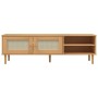 Mueble de TV SENJA aspecto ratán madera pino marrón 158x40x49cm de , Muebles TV - Ref: Foro24-358043, Precio: 120,64 €, Descu...