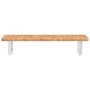 Estante de lavabo de pared de acero y madera maciza de roble de , Tocadores de baño - Ref: Foro24-3302338, Precio: 82,58 €, D...