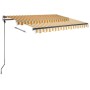 Toldo manual retráctil con LED amarillo y blanco 350x250 cm de vidaXL, Toldos - Ref: Foro24-3069723, Precio: 515,73 €, Descue...