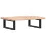 Estante de lavabo de pared de acero y madera maciza de roble de , Tocadores de baño - Ref: Foro24-3302333, Precio: 70,99 €, D...