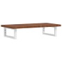 Estante de lavabo de pared de acero y madera maciza de roble de , Tocadores de baño - Ref: Foro24-3302344, Precio: 83,84 €, D...
