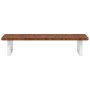 Estante de lavabo de pared de acero y madera maciza de roble de , Tocadores de baño - Ref: Foro24-3302344, Precio: 83,84 €, D...