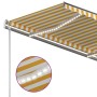 Toldo manual retráctil con LED amarillo y blanco 350x250 cm de vidaXL, Toldos - Ref: Foro24-3069723, Precio: 515,73 €, Descue...