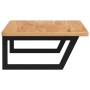 Estante de lavabo de pared de acero y madera maciza de roble de , Tocadores de baño - Ref: Foro24-3302399, Precio: 123,38 €, ...
