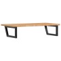 Estante de lavabo de pared de acero y madera maciza de roble de , Tocadores de baño - Ref: Foro24-3302399, Precio: 123,38 €, ...