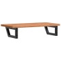 Estante de lavabo de pared de acero y madera maciza de haya de , Tocadores de baño - Ref: Foro24-3302367, Precio: 73,58 €, De...
