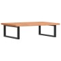 Estante de lavabo de pared de acero y madera maciza de haya de , Tocadores de baño - Ref: Foro24-3302449, Precio: 104,19 €, D...