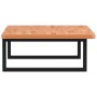 Estante de lavabo de pared de acero y madera maciza de haya de , Tocadores de baño - Ref: Foro24-3302449, Precio: 104,19 €, D...