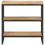 Mesa consola madera maciza de mango rugosa 70x35x70 cm de , Mesas auxiliares - Ref: Foro24-374074, Precio: 111,50 €, Descuent...