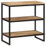 Mesa consola madera maciza de mango rugosa 70x35x70 cm de , Mesas auxiliares - Ref: Foro24-374074, Precio: 111,50 €, Descuent...