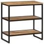 Mesa consola madera maciza de mango rugosa 70x35x70 cm de , Mesas auxiliares - Ref: Foro24-374074, Precio: 111,50 €, Descuent...