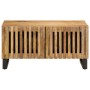 Mesa de centro de madera maciza de mango rugosa 80x51x40 cm de , Mesas de centro - Ref: Foro24-377461, Precio: 110,29 €, Desc...