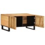 Mesa de centro de madera maciza de mango rugosa 80x51x40 cm de , Mesas de centro - Ref: Foro24-377461, Precio: 110,29 €, Desc...