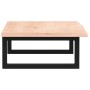 Estante de lavabo de pared de acero y madera maciza de roble de , Tocadores de baño - Ref: Foro24-3302545, Precio: 71,16 €, D...