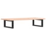 Estante de lavabo de pared de acero y madera maciza de roble de , Tocadores de baño - Ref: Foro24-3302545, Precio: 71,16 €, D...
