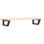 Estante de lavabo de pared de acero y madera maciza de roble de , Tocadores de baño - Ref: Foro24-3302551, Precio: 79,76 €, D...