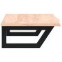 Estante de lavabo de pared de acero y madera maciza de roble de , Tocadores de baño - Ref: Foro24-3302551, Precio: 79,76 €, D...