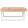 Estante de lavabo de pared de acero y madera maciza de roble de , Tocadores de baño - Ref: Foro24-3302564, Precio: 87,30 €, D...