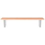 Estante de lavabo de pared de acero y madera maciza de roble de , Tocadores de baño - Ref: Foro24-3302566, Precio: 83,27 €, D...