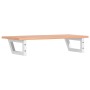 Estante de lavabo de pared de acero y madera maciza de roble de , Tocadores de baño - Ref: Foro24-3302566, Precio: 83,27 €, D...