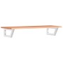 Estante de lavabo de pared de acero y madera maciza de roble de , Tocadores de baño - Ref: Foro24-3302570, Precio: 92,78 €, D...