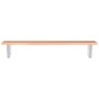 Estante de lavabo de pared de acero y madera maciza de roble de , Tocadores de baño - Ref: Foro24-3302570, Precio: 92,78 €, D...