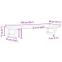 Estante de lavabo de pared de acero y madera maciza de roble de , Tocadores de baño - Ref: Foro24-3302570, Precio: 92,78 €, D...