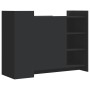 Aparador de madera de ingeniería negro 100x35x75 cm de , Aparadores - Ref: Foro24-848410, Precio: 119,44 €, Descuento: %