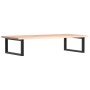Estante de lavabo de pared de acero y madera maciza de roble de , Tocadores de baño - Ref: Foro24-3302601, Precio: 103,79 €, ...