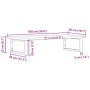 Estante de lavabo de pared de acero y madera maciza de roble de , Tocadores de baño - Ref: Foro24-3302601, Precio: 103,79 €, ...